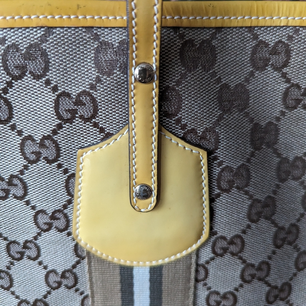 🛑SOLD ⚠️‼️ DO NOT BUY⚠️‼️💯GUCCI LUCITE SHERRY LINE TOTE - Picture 7 of 12